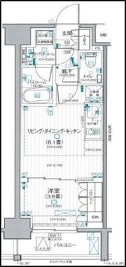 デュオステージ横浜中央の間取り画像