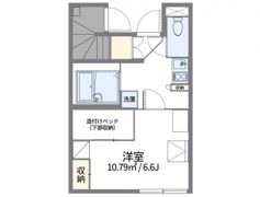 レオパレスアイビーコート8Ⅱの間取り画像