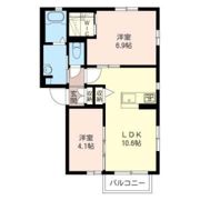 ベルヒル Aの間取り画像
