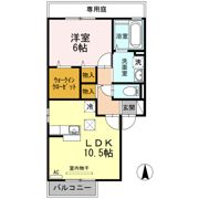 コーポK E棟の間取り画像