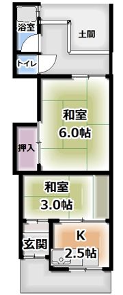 金田町6丁目貸家の間取り画像
