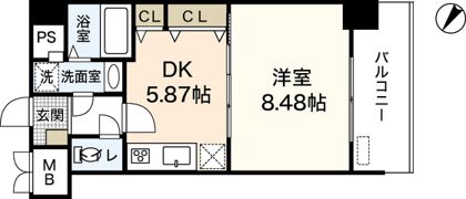 アーバインステイ広島イーストの間取り画像