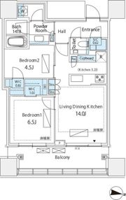 パークコート渋谷ザタワーの間取り画像