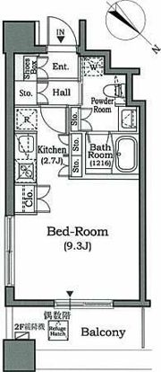 ホライズンプレイス赤坂の間取り画像
