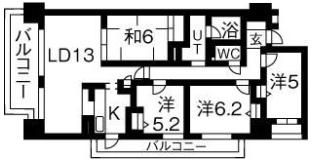 井清寿マンションの間取り画像