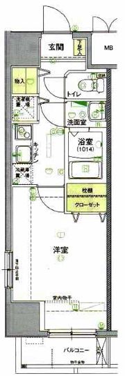 feeth日暮里の間取り画像