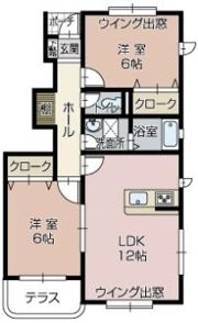 ウィンクルム・ヒルAの間取り画像
