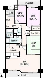 山手通シティハウスの間取り画像