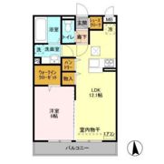 ゼピュロス学園の森J棟の間取り画像