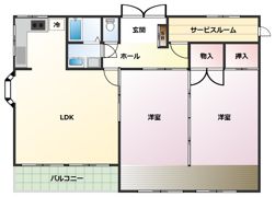 ルミリア三田の間取り画像