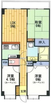 ダイアパレス所沢Ⅱの間取り画像