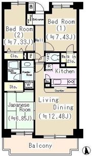 セレサ陽栄葛西の間取り画像