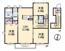 プロヌーブ楽々園の間取り画像