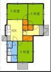 古川平屋の間取り画像