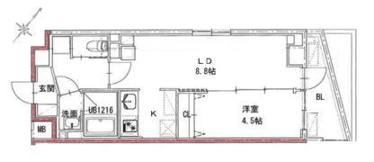 プロスタイルウェルス豊洲イーストの間取り画像