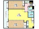 ニューリバー九工大駅前の間取り画像
