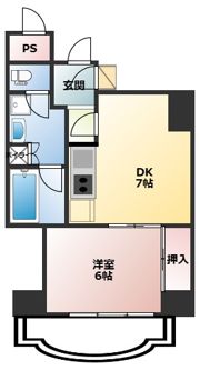 朝日プラザ新大阪の間取り画像