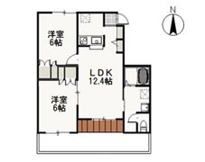ベルリード今在家 Aの間取り画像