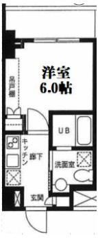 カスタリア門前仲町Ⅱの間取り画像