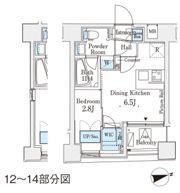 レジデンス文京春日の間取り画像