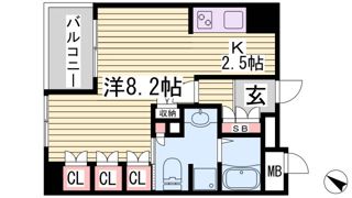 リーガル神戸中山手通の間取り画像