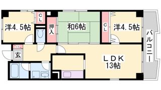 カルム湊川の間取り画像