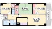 カルム湊川の間取り画像