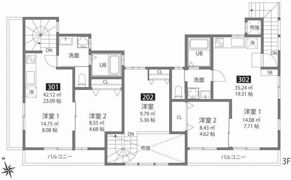 心葉テラス戸越の間取り画像