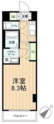 LEXE AZEST横濱関内の間取り画像