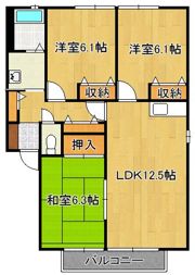 ウェールズ・紫 C棟の間取り画像