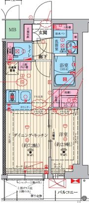 ファーストフィオーレ吹田ウインズテラスの間取り画像