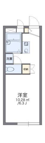 レオパレスサンハイムオオキの間取り画像
