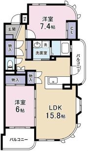 シャン・ド・フルールの間取り画像