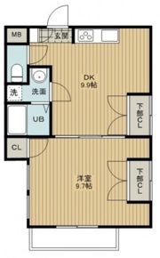 ノーブル平和大通りの間取り画像
