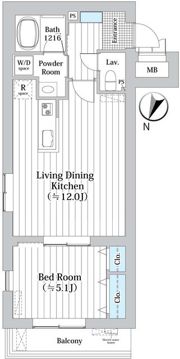 MDM柿の木坂の間取り画像