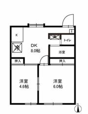 ミキハイツの間取り画像