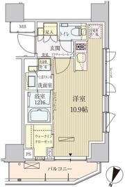 パークアクシス赤坂見附の間取り画像