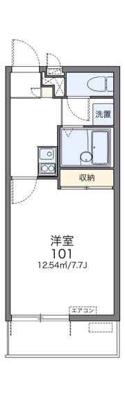 レオパレスコンフォートフレアⅢの間取り画像