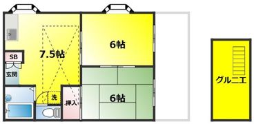 第1石井コーポの間取り画像