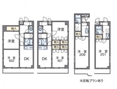 レオパレスサザンクロスプラザの間取り画像