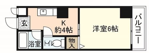 今田ビル楠木の間取り画像