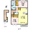 D－room小矢部 B棟の間取り画像