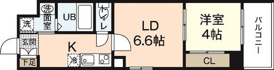 パレグレース西十日市の間取り画像