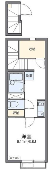 レオパレスベルサリーゼⅡの間取り画像