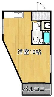 シティ花房 101号の間取り画像