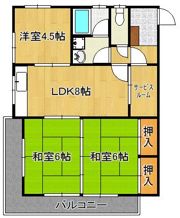 グリーンハイツハヤシの間取り画像