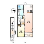 レヴメゾン神山参番館の間取り画像