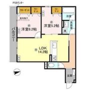 D-residence荘園Bの間取り画像