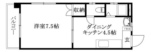 香川マンションの間取り画像