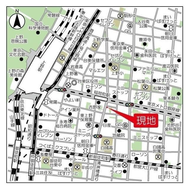 リバーレ上野稲荷町の外観画像